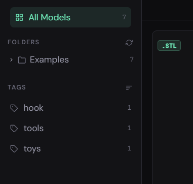 Sidebar tags section with counts